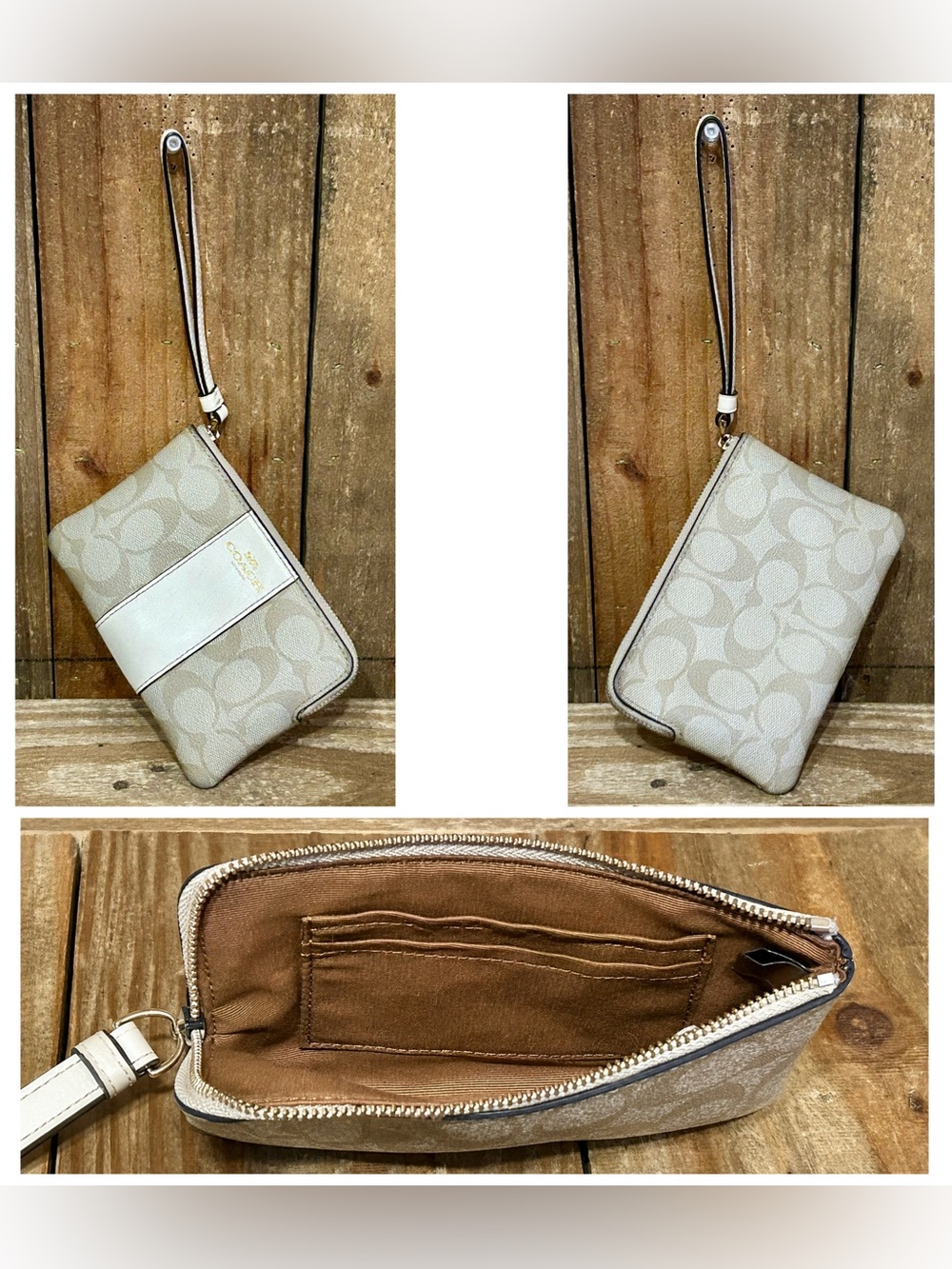Coach. 5 Piece Set: Swagger Carryall & Free Watch, Wristlet, Scarf & Dust Bag. - Picture 14 of 16